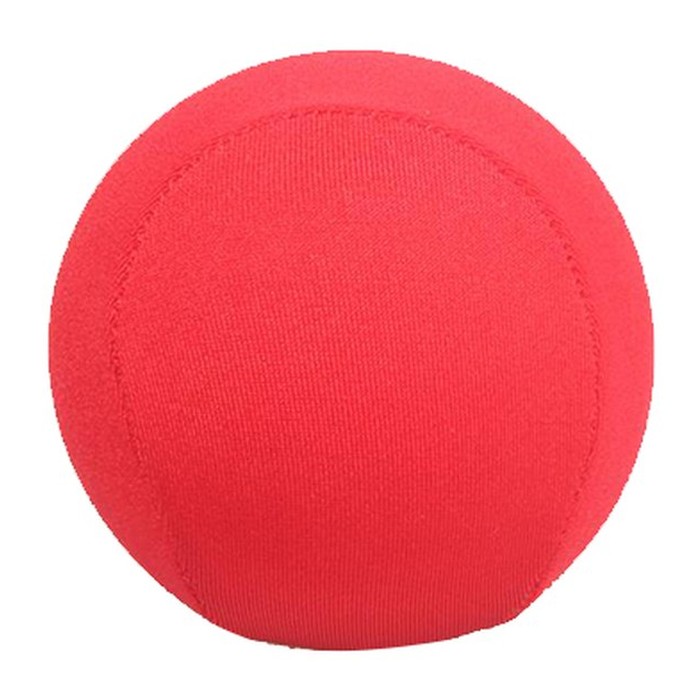 Coral red hand therapy stress ball
